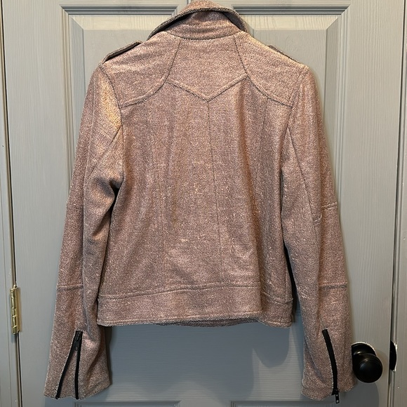 Cupcakes and cashmere metallic mauve Moto jacket - Picture 8 of 11